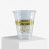 Bicchiere in plastica stampata con logo 'Jacobs Espresso'