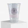 Bicchiere di plastica da 450 ml con logo 'Desserthuset'