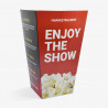 Grande scatola per popcorn stampata personalizzata per un'esperienza completa al cinema