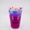 Bicchiere in plastica personalizzato per bevande fredde con logo 'Takiyaki'